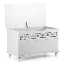 Festnight Cassapanca Contenitore Elegante | Contenitore Porta Giochi | Baule Contenitore da Interno 78,5x40x48 cm, Bianco