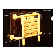 TLMYDD Sedile a Muro Doccia Porta Usura Scarpe maternità spogliatoio Bagno Sgabello Pieghevole Sgabello da Bagno (Color : Yellow, Size : 500mm*460mm)