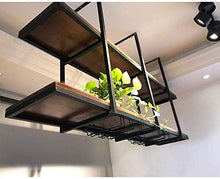 DJSMjbj - Appendiabiti in ferro da stiro, per bar, bar, bar, sospensione, per piante, fiori, vino, forte capacità di stoccaggio (dimensioni: 120 cm)