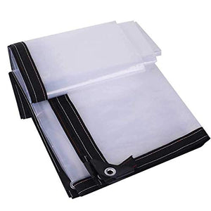 Chiaro impermeabile incatramata pioggia Foglio Tarp, Heavy PE antivento rinforzato Fogli di copertura Duty, Anti congelamento Piante Canopy, ideale for il campeggio escursionismo Mobili da giardino Co