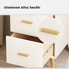 YSXFS Comodino, Cabinetto del Comodino Super Stretto, Comodino per Stoccaggio Tavolo da Angolo Tabella del Lato del Divano Mobile con 2 Cassetti con Manico in Metallo (Color : Natural, Size : 25cm)