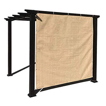 Frilivin Tenda Parasole in Rete per Proteggere la Privacy, Resistente al Calore, Protezione UV del 90%, per Gazebo, Patio, Giardino, Serra, fienile, Recinzione, Colore Beige (2x4m)