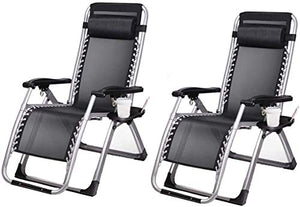 CCLLA Lettino Prendisole Leggero Sedie da Giardino Pieghevoli Set di 2 Sdraio Pieghevoli, Sedia da Giardino per Ufficio Beachning | Sedia a Sdraio Pieghevole Siesta | Heavy Duty Foldingner Beach C