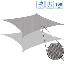 MZBZYU Tenda a Vela Rettangolare, Traspirante, Impermeabile Protezione UV, Set Accessori con Vela Ombreggiante, Telo Ombreggiante per Esterno Giardino Terrazza