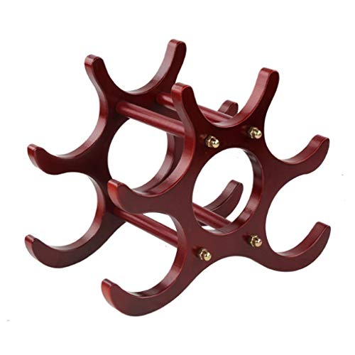 jiji Portabottiglie per Vino Scaffale per Vino in Legno Scaffale per Vino da appoggio e da appoggio per Cucina, Sala da Pranzo, Armadio per dispensa, espositore per Bar Scaffale per Vino (Color : B)
