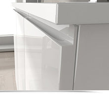 Bagno Italia Arredo Bagno da 100 cm sospeso mobile con lavandino 2 colori bianco grigio talpa I