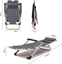 Lettino prendisole Zero Gravity, reclinabile grigio reclinabile Lettino prendisole Sedia regolabile 178 * 60 * 30cm Mobili da giardino per esterni Letto pieghevole per la spiaggia Piscina Patio estern