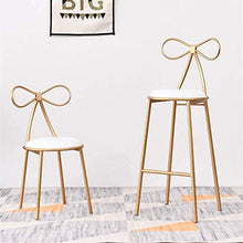 GYPPG Nordic High Foot Photo Puntelli Negozio di tè al Latte Bar Sedia da Bar Negozio di Abbigliamento Moda Sgabello Alto Hotel Bar Reception Sgabello Alto Sedia per Il Tempo Libero, Oro