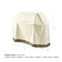 Lumaland Telo Copertura di Protezione per mobili da Giardino Impermeabile Copri Barbecue Griglia 125 (H) x 152,4 (L) x 63 (sp) cm Oxford 600D Beige