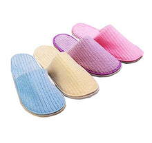 Black Temptation 5 Paia di Pantofole Open Toe per Spa, ospite del Partito, Hotel, Viaggio, Colore Casuale, b
