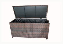 MK Outdoor Rattan Box da giardino XXL impermeabile in rattan rattan con ruote (pioggia non puro)