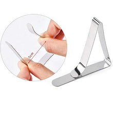Clip 12pcs Tovaglia in Acciaio Inox Triangolare Tovaglia Copertura Holder Tabella Morsetti Clip Regolabili per La Festa di Picnic