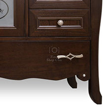 Shop Chic Arredo Bagno in Legno Classico Noce Arte povera 105 cm lavabo pensile