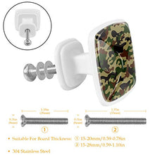 Motivo mimetico 4 PCS Pomelli per Porta, Pomolo per Mobile, Pomelli per Mobili con Viti, Maniglia per Armadietto, Pomelli per Porta, Pomelli per Cassetti per Porta, Armadio, Cassetto e Credenza