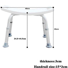 Sgabello da bagno Doccia / bagno doccia Sgabelli sedile Sgabello for / disabili Anti-Slip Anziani Mats doccia sedia regolabile in 5 Altezza con maniglia Bagno seduta in bianco ( Color : - , Size : - )