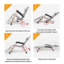 Tayer Lettino Prendisole Sdraio Pieghevole, sedie a Sdraio Cuscino in Cotone, per Prato/Piscina/Giardino/Spiaggia, può resistere a 400 sterline (con Cuscino Testa)