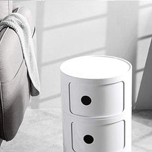 UWY Comodino con 3 cassetti - Comodino per mobili da comodino, comodino per casa, accessori per camera da letto, ufficio, dormitorio universitario, struttura in acciaio, bianco