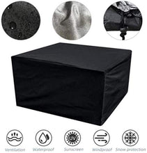 N / A Mobili parapolvere per Poltrona Cube Rattan coperture Giardino all'Esterno del Patio Sun Manto nevoso Impermeabile, 242 x 162 x 100 cm