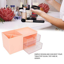 Scatola portaoggetti per organizer per trucco Cassetto multifunzione da tavolo Cassetto portaoggetti per cancelleria per gioielli Portaoggetti per ufficio Home(Rosa)