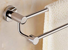 Towel Rack Bagno in Acciaio Inox 304, portasciugamani Traforato Porta salviette Doppio palo, Dimensioni: 30cm