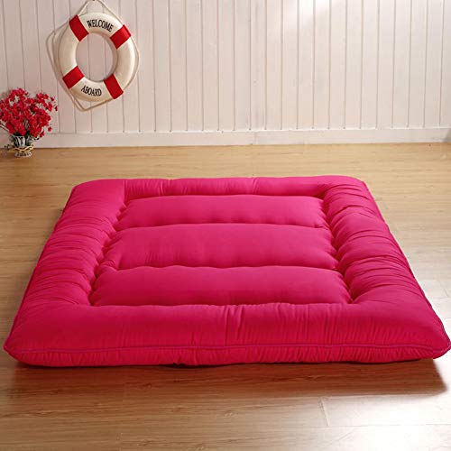 Addensare Giapponese Pavimento Materasso Futon Morbido Portatile Tappetino Quattro Stagioni Disponibili Sleeping Pad,Pieghevole Materasso Tatami Twin:90x200cm