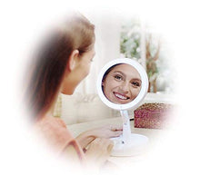 UYZ Specchio per Trucco a LED Specchio per Trucco a Doppia Faccia con Luce di riempimento Pieghevole Specchio Portatile da 10 Volte