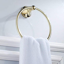 JKCKHA Northern Europe. Asciugamano Bella Rame Oro Anello portasciugamani Bathroom Wall Hanging Hardware Anello di tovagliolo Rotonda Barra di tovagliolo placcati in Oro Barra Multifunzione