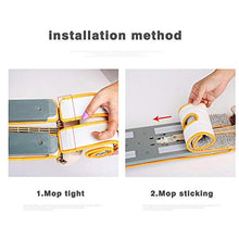 SSAYY Mop Mop Autoportante Bifacciale Piatto Telescopico Comodo Manico Mop Strumento di Pulizia del Pavimento per Cucina Soggiorno