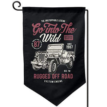 Bandiera da giardino per auto da corsa Decorazione festiva Bandiera bifacciale 12,5"x 18"