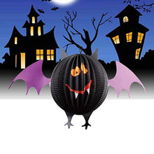 ARTFFEL Vola 2pcs Halloween Lanterne Creativo Hanging Delicato Modello di Grandi Dimensioni Bat Tatuaggi Lanterna Luce Scene Bonus for Ambientazione Esterna Partito .Compleanno