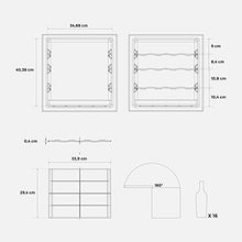 CREATE IKOHS WINECOOLER L - Cantinetta da 16 bottiglie, 46 l, 70 W, luce LED, display digitale, 3 ripiani, doppio isolamento, zone con temperatura da 11 a 18 gradi, ripiani in acciaio inox