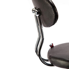 Bar Stool Bar Height Bar Sedia con Back Rest Height Regolabile Swivel Pub Sedia Home Kitchen Bar Sgabello Senza Schienale con Footrest (Rosso Nero)