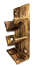 Portabottiglie in legno per vino, rustico, fatto a mano, da parete, decorazione per la collezione di vini, Vinoteca, Cava