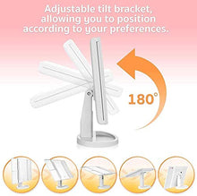 LBWARMB Trucco Specchio con luci Specchio per Il Trucco a LED W / 10X ingrandimento Vanity e Spazzola per Il Trucco Portatile Portatile, Specchio Illuminato da Daylight HD