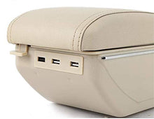 LANCHUN Armrest for N ISSAN SYLFHY 2006-2016 BRACCIATORE ARBREST Box Auto Centro Console Console Braccio Braccio con Funzione di Changing 7 Porte USB Double-Space (Color : Beige)