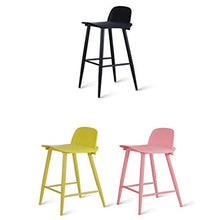 Sgabello da bar WGZ Sgabello Alto Sgabello sgabello da bar Sgabello da Colazione Nero Multicolor Moda (Color : Pink)