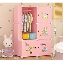 Guardaroba Semplici Bambini Armadio casa Camera da Letto Panno di plastica del Bambino del Tessuto Semplice Bagagli Moderna Hanging Assemblea Armadio XINYALAMP