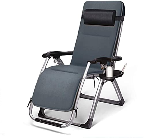 Lettini prendisole Reclinabili, Sedia pieghevole reclinabile con poggiatesta Lettino prendisole portatile Balcone Divano da ufficio Sedia per pausa pranzo Terrazza da esterno Sedia da spiaggia, Cuscin