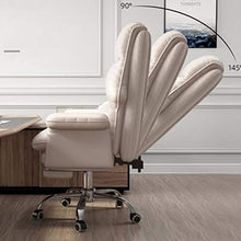 Ergonomico Sedia Gaming Ufficio Computer Sedie da Girevole Ergonomica Poltrona di inclinazione Cuscino Lombare in Pelle PU 1 Pezzo Adatto per Giocare,Grigio