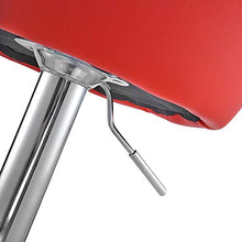 FYLYHWY 2pcs Cuoio Bar Sedile Girevole Bar Cucina Sgabelli Sedia Regolabile Pranzo contatore Nero/Rosso Spedizione Veloce (Color : 2pcs Red)