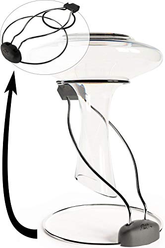 Scola Decanter per Vino Ultra-compatta 2 in 1 – Essiccatore Nero Pieghevole con Protezione Antiscivolo e Antigraffio & Supporto per Stoccaggio Rapido e Sicuro della tua Caraffa di Cristallo