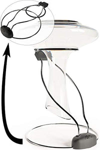 Scola Decanter per Vino Ultra-compatta 2 in 1 – Essiccatore Nero Pieghevole con Protezione Antiscivolo e Antigraffio & Supporto per Stoccaggio Rapido e Sicuro della tua Caraffa di Cristallo