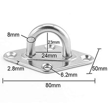 Gwgbxx Silver Heavy Sun Base Sail Hook Installazione Completa Hardware Kit di Vele Anti-ruggine per Tenda per Esterni Gancio