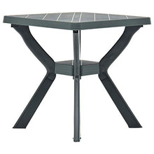 Tidyard Tavolo da Bistrot in Plastica Tavolo da Esterno per Arredo Tavolo da Giardino 70x70x72 cm Verde