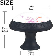 Pelle animale Viola Rosa Amore Cuore Pomelli per Porta Set di 4 Pomelli per Mobili Manopole per Cassetti Cucina Armadio Vetro