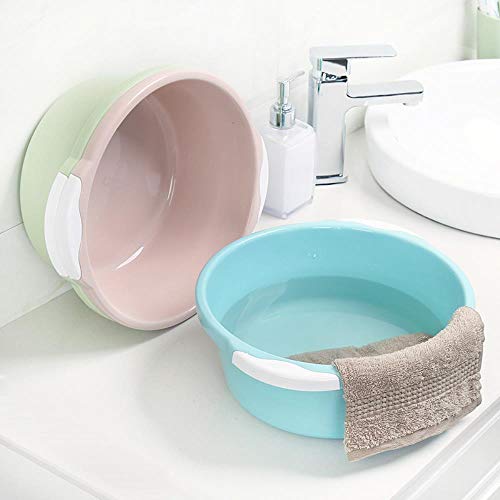 bacinella di plastica lavabo mobilia Grande Spessore Rotonda lavandino Rosa Blu Lavaggio bacinella, L Verde