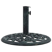 Festnight Base per Ombrellone in Ghisa 9 kg 40 cm Supporto Tenda Parasole Verde
