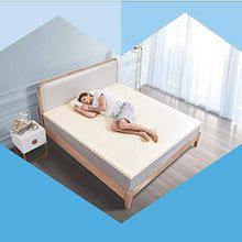 Nileco Lattice Naturale Coprimaterasso, Traspirabilità Materasso Futon per La Casa,dormitorio Studentesco Morbido Coprimaterasso Trapuntato Pieghevole Materasso-Bianca 150x190cm(59x74inch)