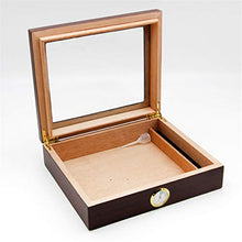 GJNWRQCY Humidor da Tavolo Scatola per sigari per sigari, con igrometro e umidificatore per 20-35 sigari