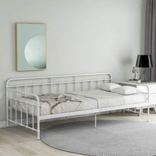 belupai Daybed - Telaio letto in metallo con rete a doghe in metallo, per letto degli ospiti, 90 x 200 cm, colore: Bianco